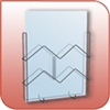 Snap on Literature and Brochure holder for 1 inch diameter pole