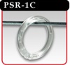1" Plastic Snap Rings - Clear