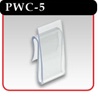 Power Wing Clip - Clear Polypropylene, 1-"w x 2-"h -#PWC-5