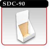 Single Tier Corrugated Counter-Top CD Display - 6"w x 4-3/4"d - Sold in Pairs